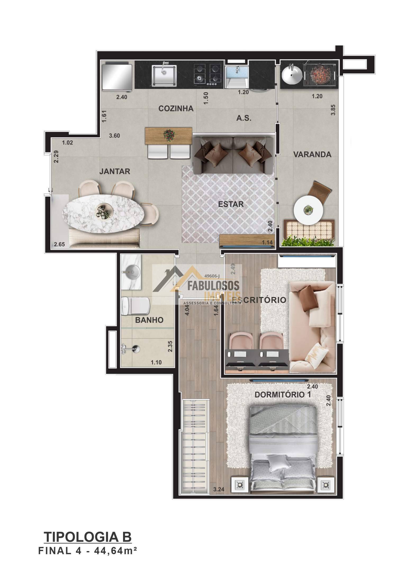 Apartamento, 3 quartos, 72 m² - Foto 50