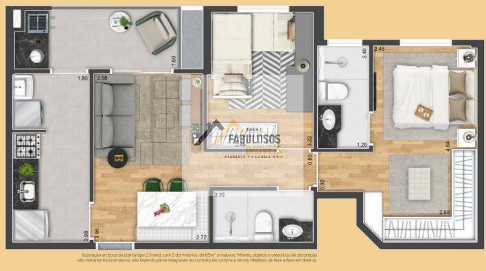 Apartamento, 2 quartos, 65 m² - Foto 45