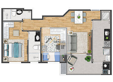 Apartamento, 2 quartos, 65 m² - Foto 43