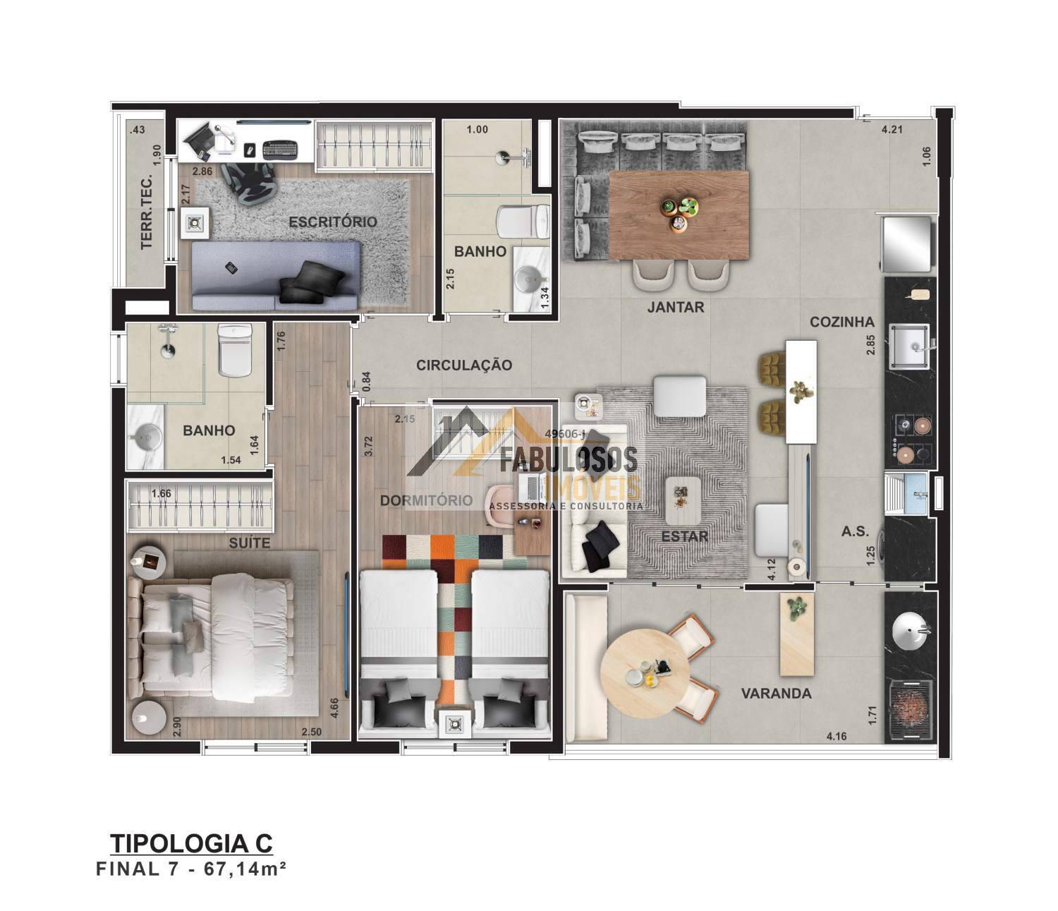 Apartamento, 2 quartos, 55 m² - Foto 74