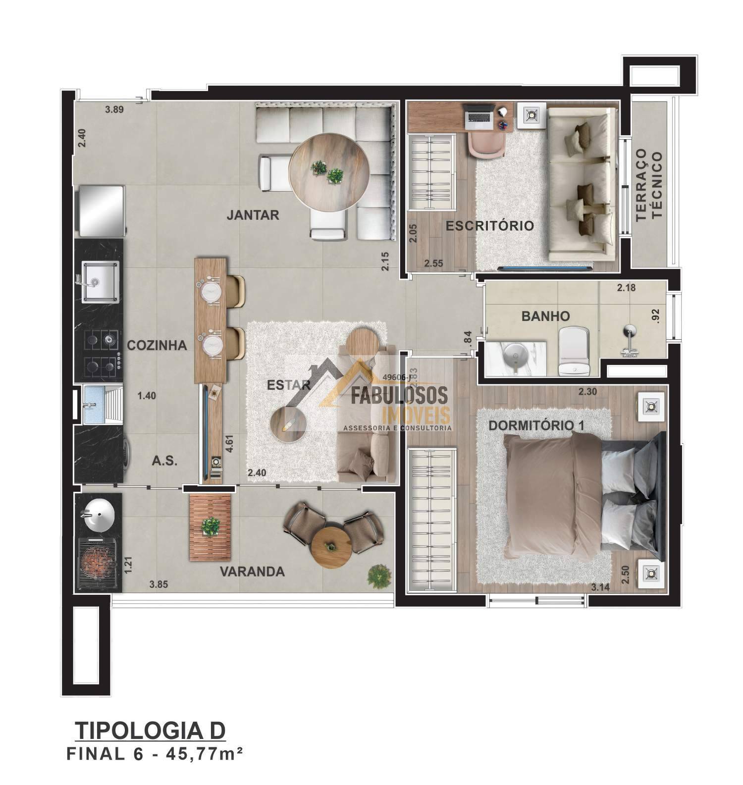 Apartamento, 2 quartos, 55 m² - Foto 77