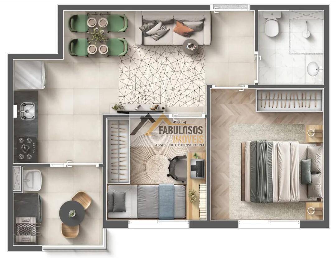Apartamento, 3 quartos, 60 m² - Foto 41