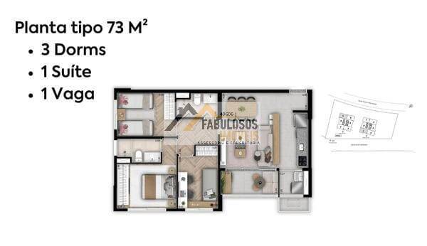 Apartamento, 3 quartos, 73 m² - Foto 31