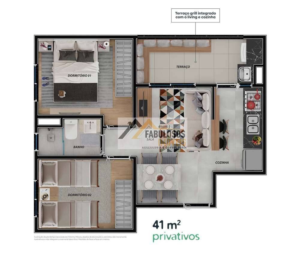Apartamento, 2 quartos, 41 m² - Foto 4