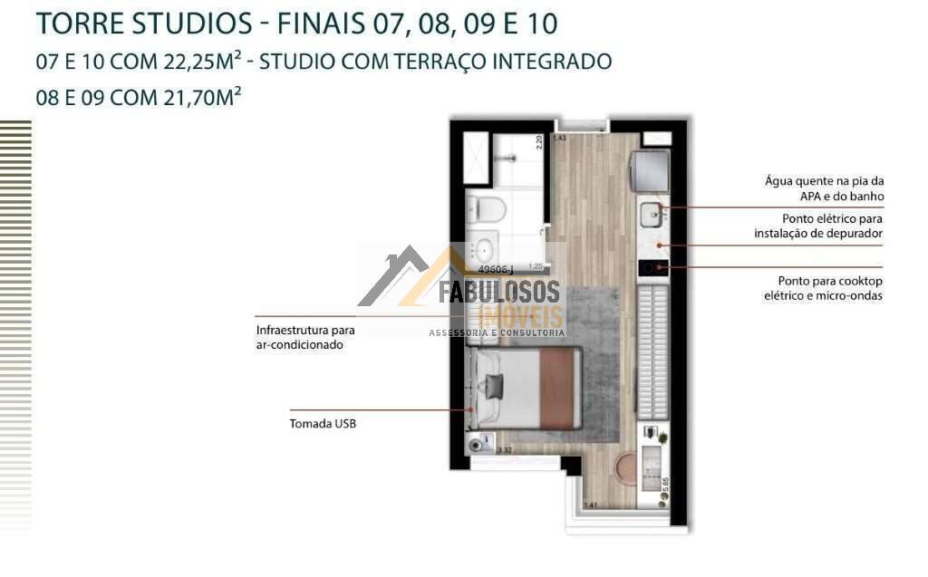 Apartamento, 1 quarto, 21 m² - Foto 60