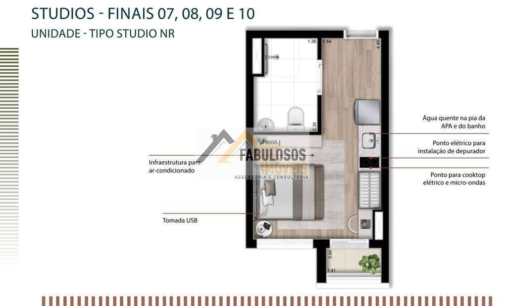 Apartamento, 1 quarto, 21 m² - Foto 61